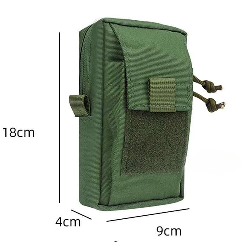 Reiserucksack Schultergurt Kleinigkeiten Taschen Pack Schlüssel Taschenlampe Handytasche Molle Outdoor Camping EDC Werkzeuge Tasche Zubehör – Detail 1