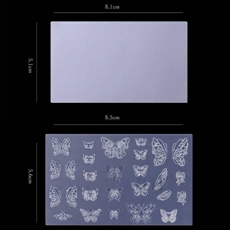 1Pc3D Silicone Pressing Mold DIY Party Nail Art Reusable Kawaii Snow Hat Versatile Picture Frame Sweet Bow Nail Beauty Charm