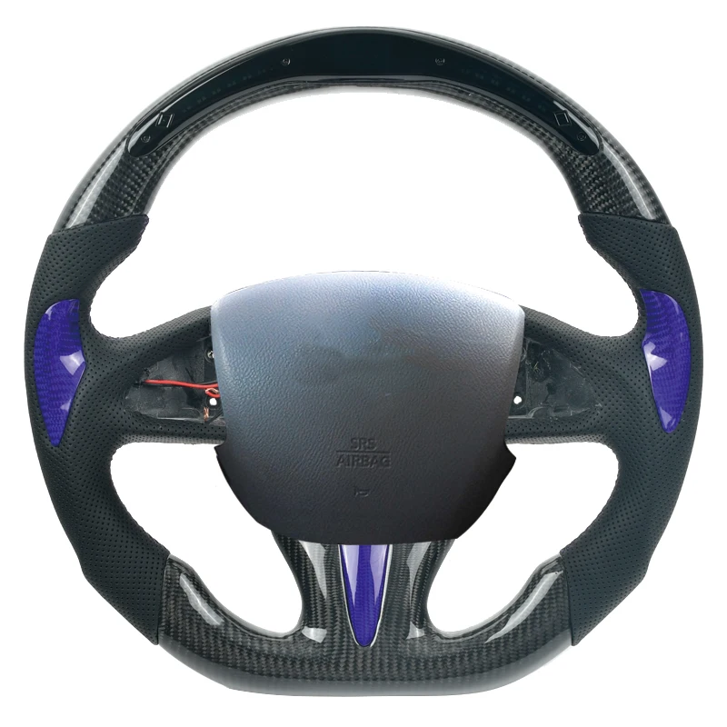 

Customized For Infiniti Q50 steering wheel carbon fiber retrofitting sports flat bottomed steering wheel carbon fiber