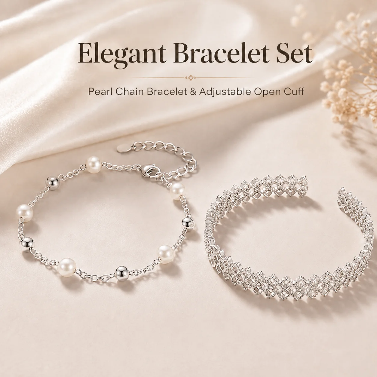 925 Silver Plated Bracelet Set - Cufflinks Silver Set 评论和价格