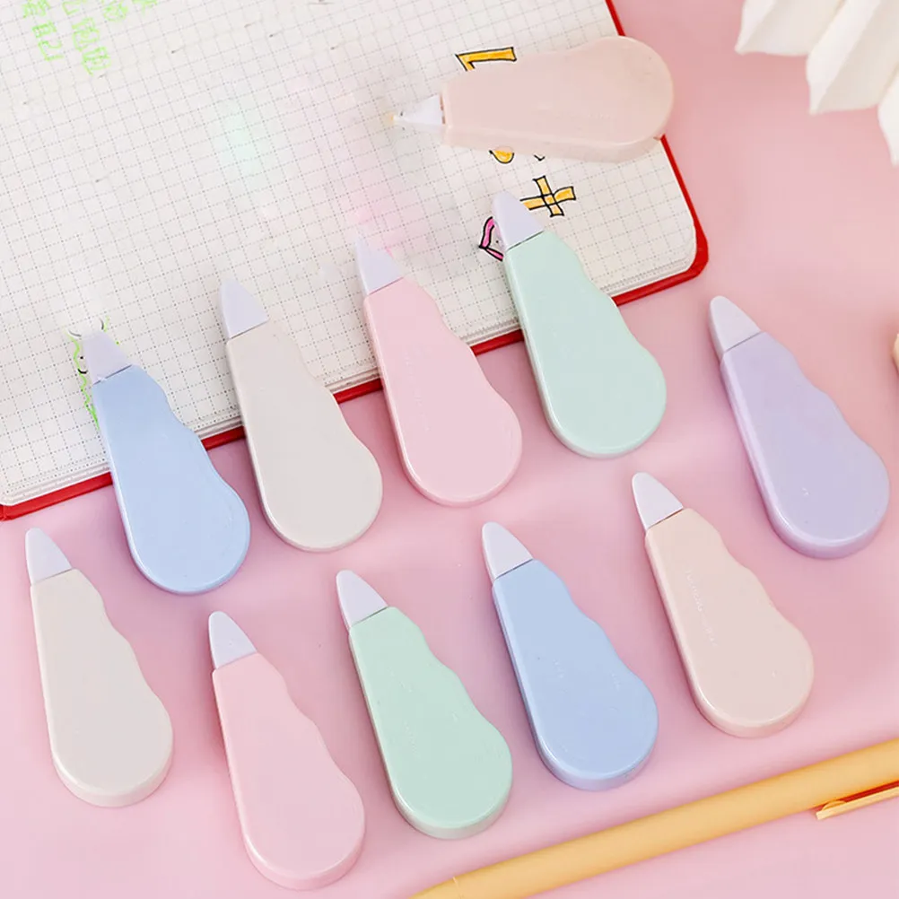 12Pcs Creative Mini Correction Tape Portable Tape Set for Students School Supplies Cute Corrector Writing Accessories