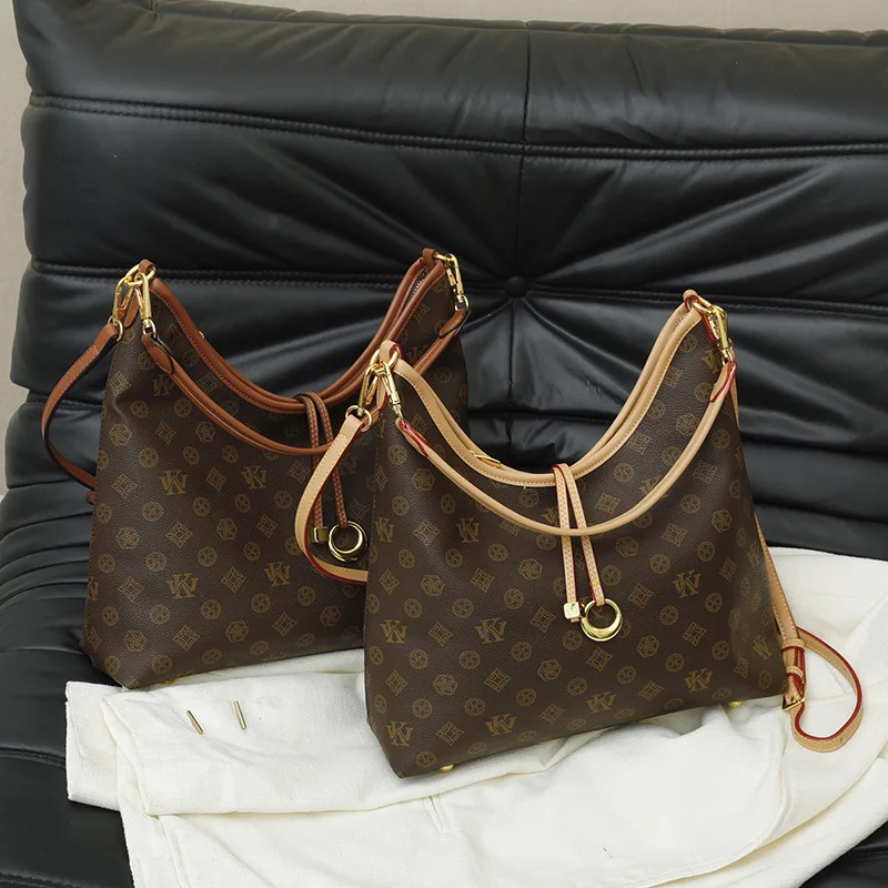 

Women's Retro Print Large Capacity Shoulder Bag, Versatile Crossbody Bag