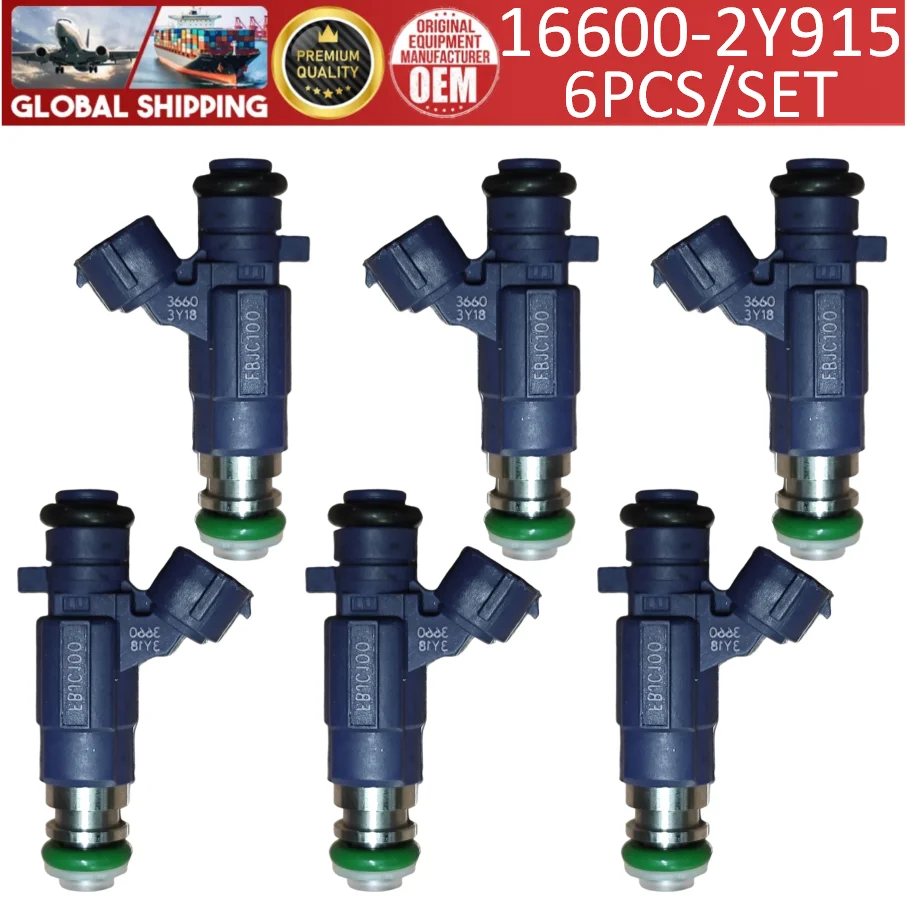 16600-2Y915 High-Quality 4/6PCS Fuel injectors For Nissan 350Z Infiniti G35 2.0L 3.0L #FBJC100