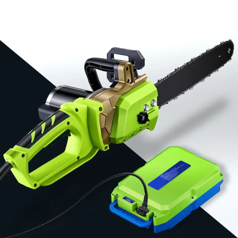 Cordless Electric Chainsaw, Compact Multifunctional Household Chainsaw, High-Powered Handheld Woodworking
