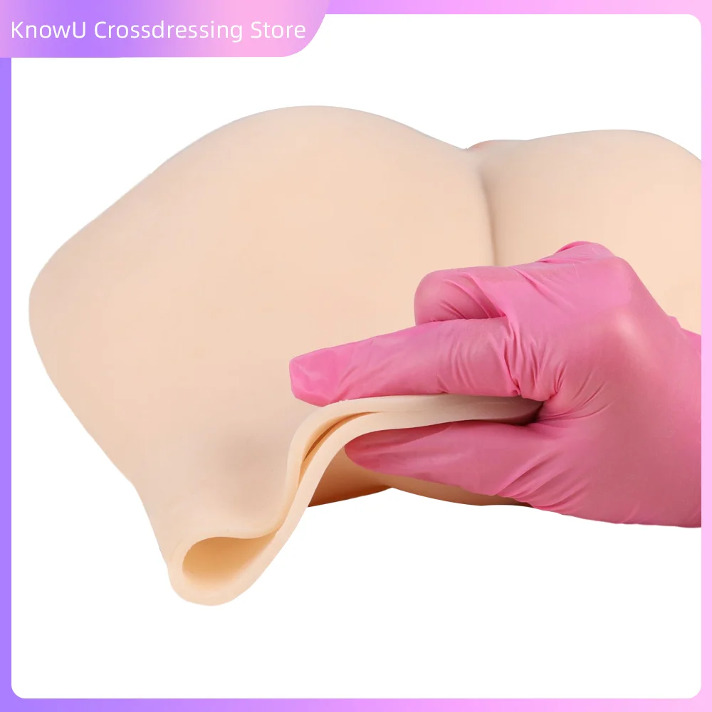 KnowU Fake Vagina Silicone Long Pant Cosplay Costumes Vagina Panties for Drag Queen Crossdresser Transgender