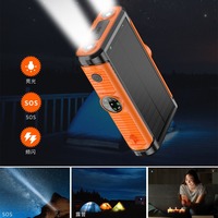 20000mAh 22.5W Solar Power Bank Crank Charging with Cable Hand External Battery 15W Magsafe Wireless Charger for IPhone 16