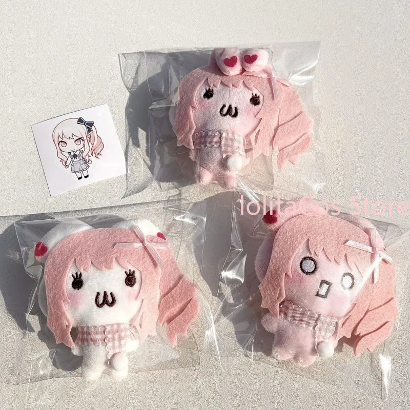 Anime PJSK Project Sekai Mizuki Akiyama Cute Bunny Plush Keychain Pendant Bag Charm Handmade Plushie Toy Pink Girl Birthday Gift