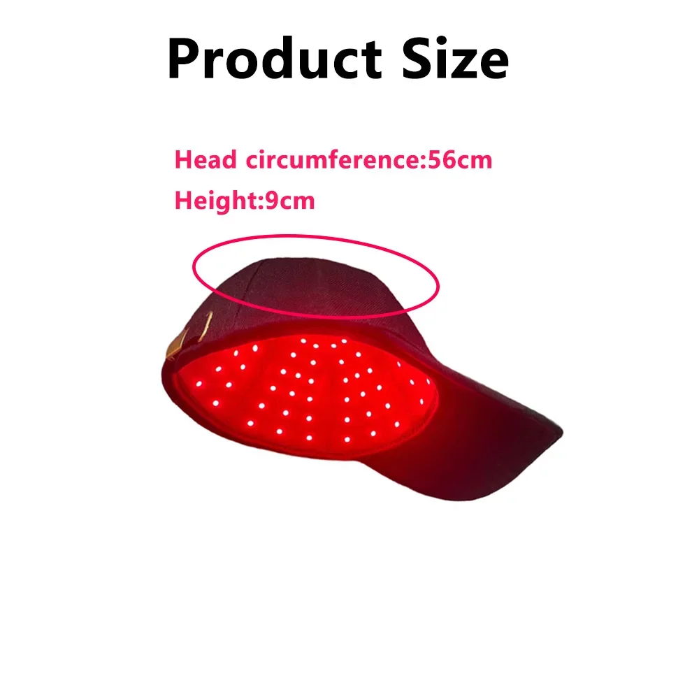 96Pcs Leds 660nm&850nm Red&Infrared Light Therapy Hair Growth Cap for Hair Regrowth Anti Hair Loss Relax Scalp Oil Control Hat