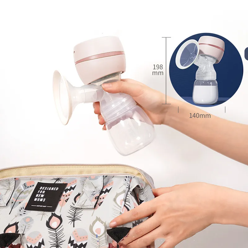 Electric breast pump intelligent all-in-one automatic breast pump breast massager silent breast pump breast milk milking bottle