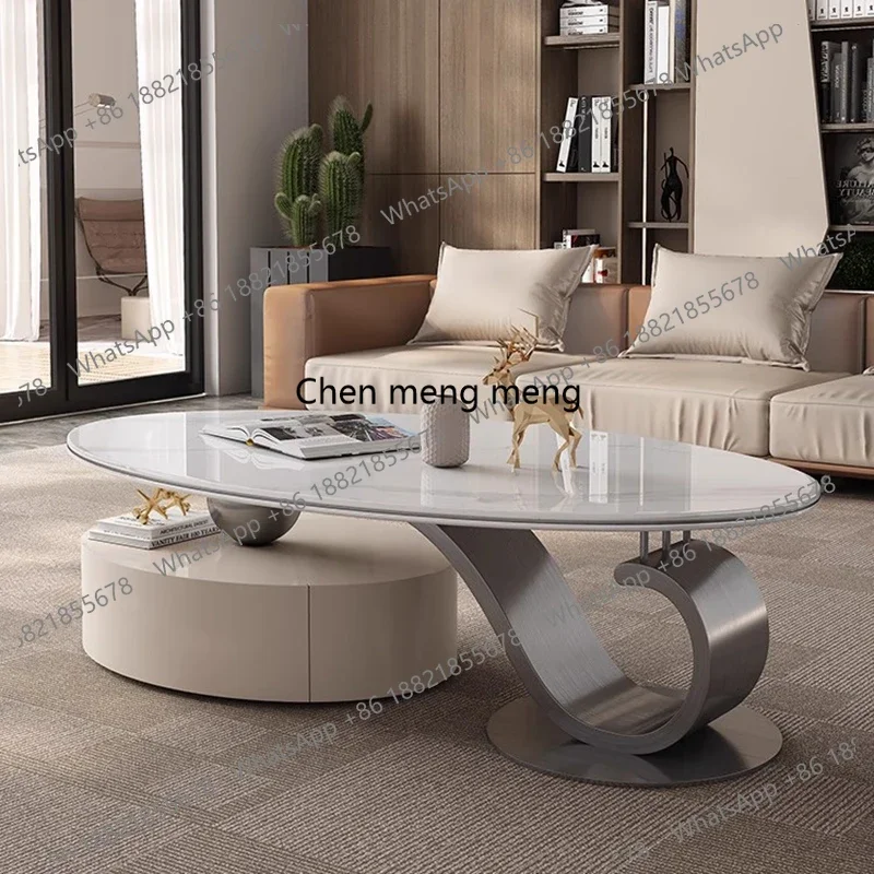 

RR Luxury Italian Coffee Table Living Room Decoration Modern Designer Coffee Table Aesthetic Nordic Couchtisch Postmodern Furnit