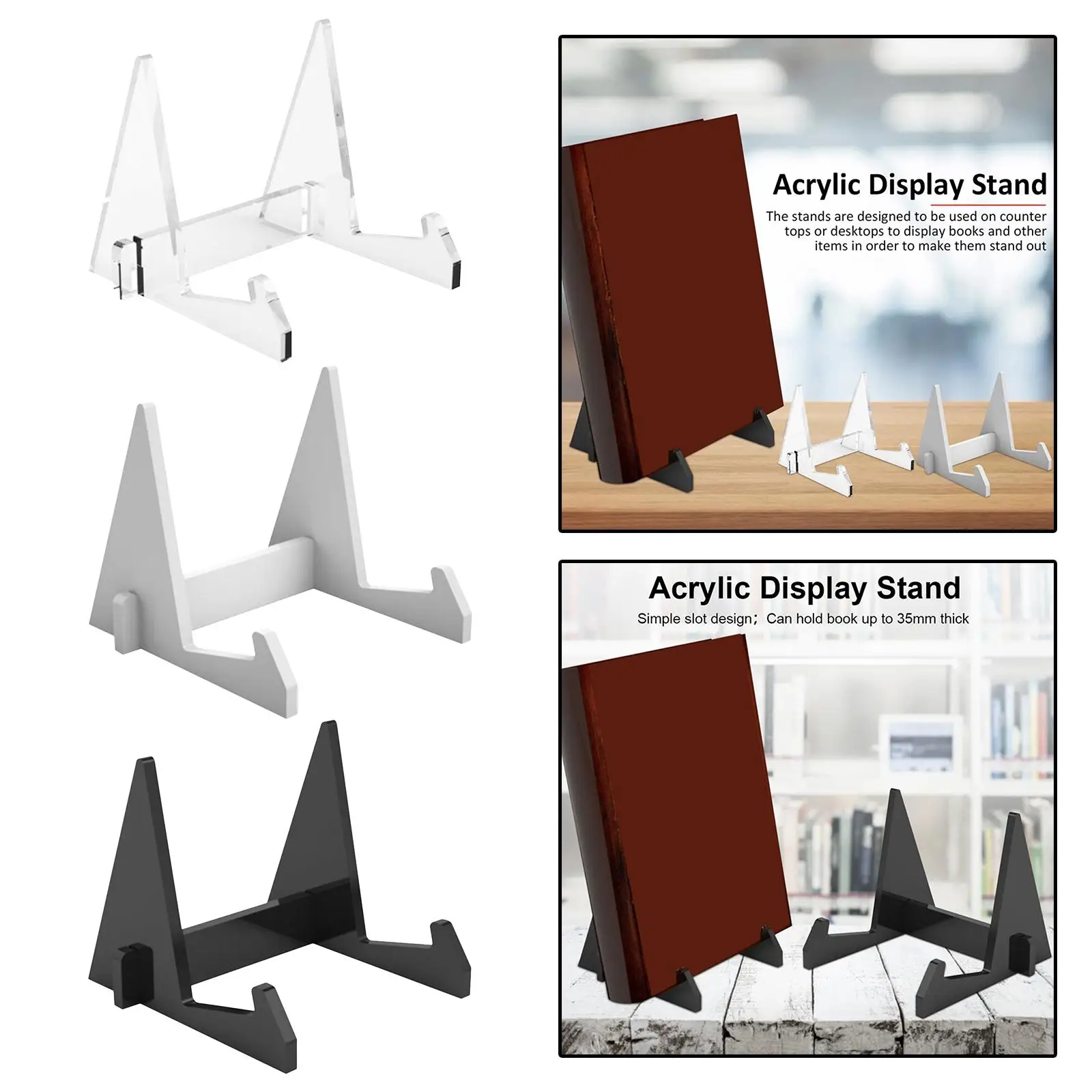 Acrylic Acrylic Portable Bookstand Document Recipe Artwork Holder Desk Organizer - Aliexpress Deal