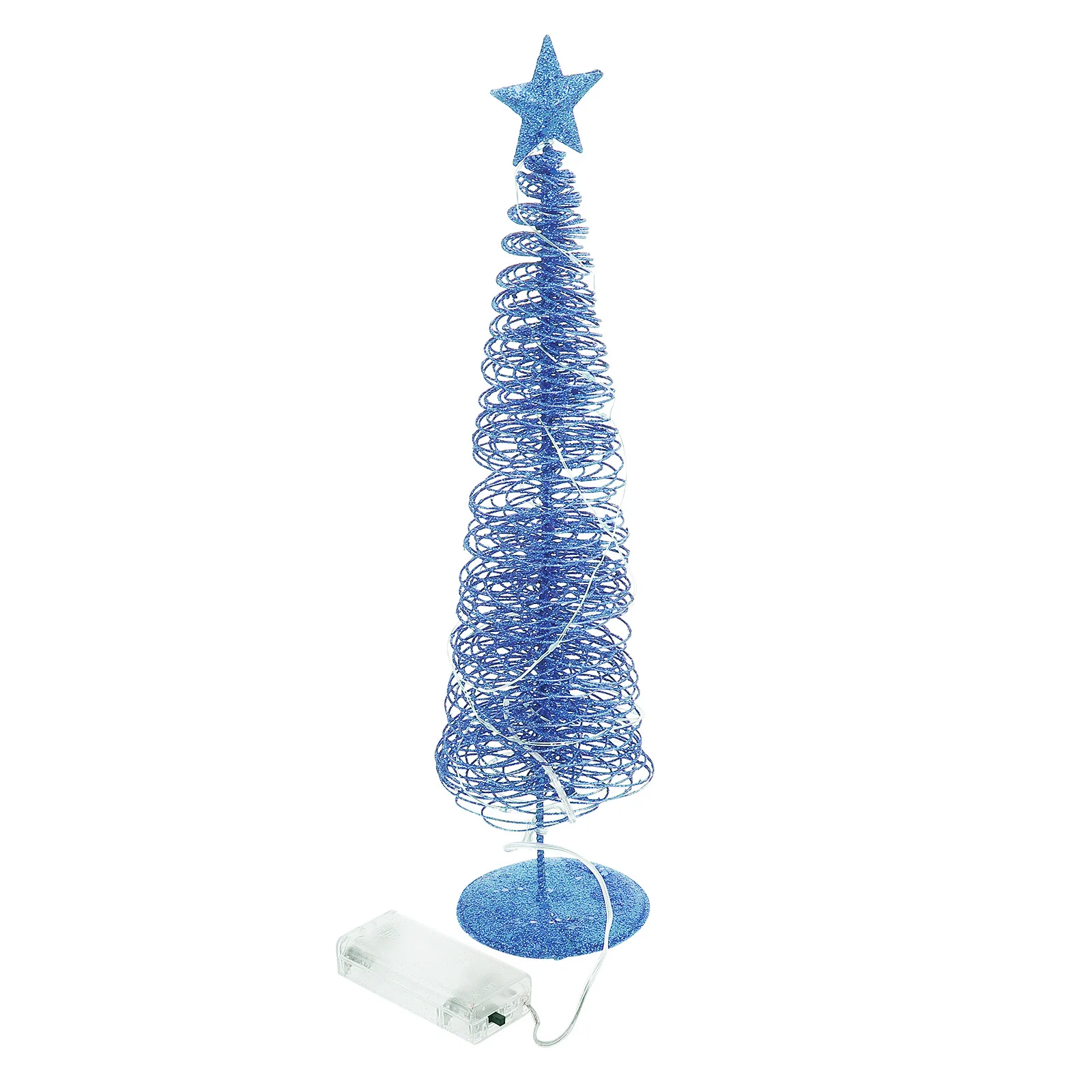 

1Pcs Metal Wire Christmas Tree Luminous Xmas Ornament Festival Desktop Ornament Glowing Xmas Decoration Christmas Tree Decor