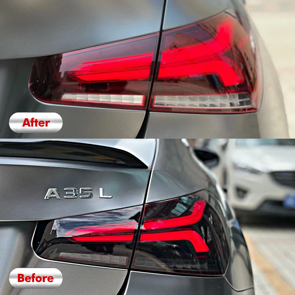 40X200cm Car Headlight Taillight Tint Smoke Black PVC Films Cars Headlight Tailing Lamp Tint Waterproof Sticker Auto Accessories view 4