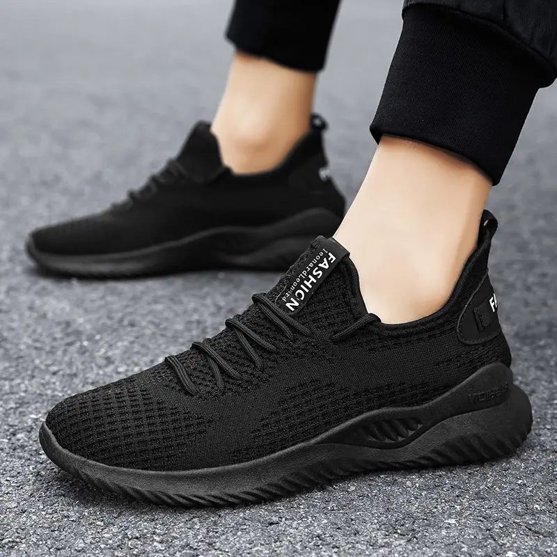 Men Breathable Thin Running Shoes Lightweight Soft Sole Casual Sneakers Hidden Height Increase Sports Shoes