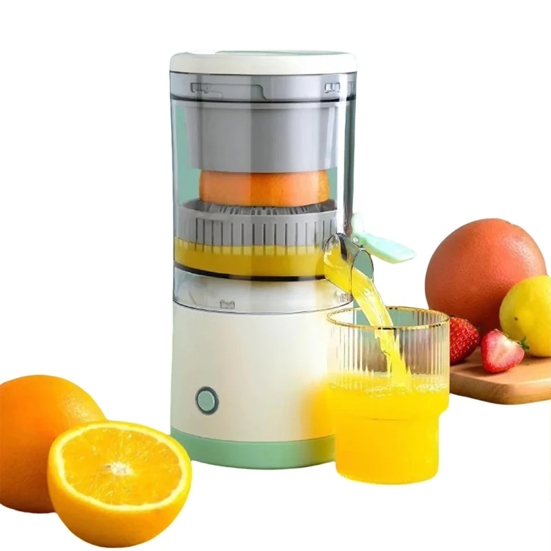 USB Rechargeable Electric Juicer- Portable Citrus Orange Lemon Squeezer With Juice Separator Kitchen Fruit Blender