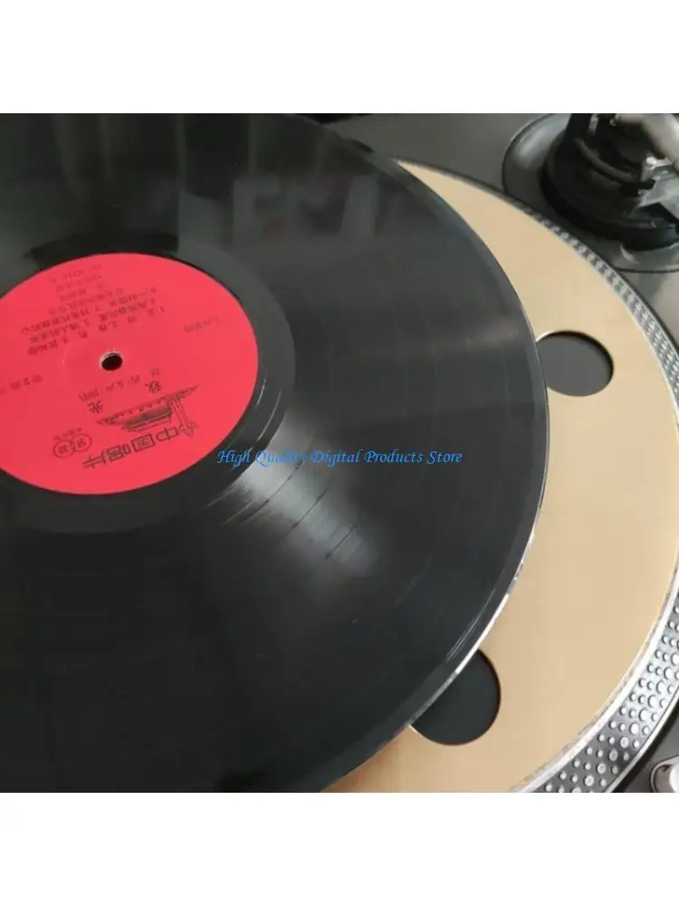U2JE Copper Turntable Platter Mat Slipmat Anti-Static Vinyl Record Players Pad