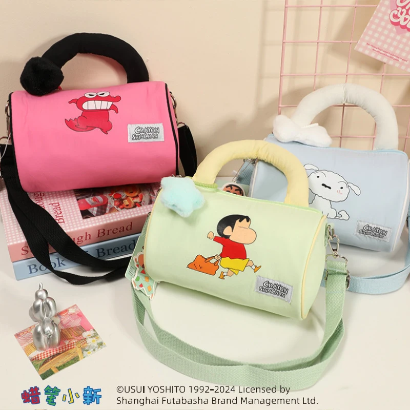 

Cute Cartoon Kawaii Crayon Shin-chan Genuine Cute Autumn and Winter Cotton Padded Crossbody Bag Large Capacity Doll Shoulder Bag