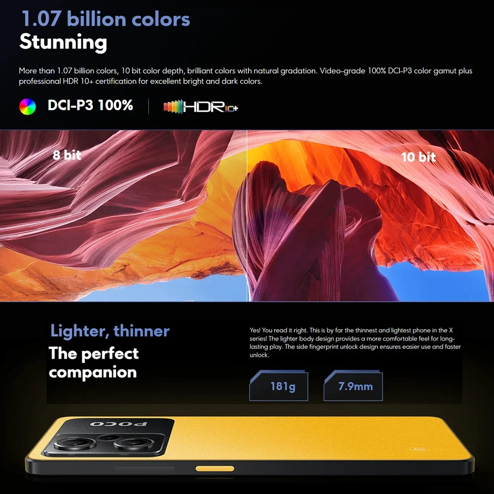 Poco-スマートフォンx5Pro,5g,128GB/256GB,108MP,NFC,スマートフォン,snapdragon 778g,120hz