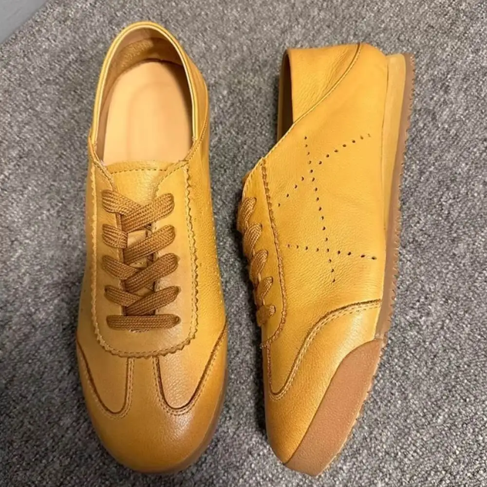 Handcrafted Tan Leather Brogue Sneaker – Premium Comfort, Classic Style for Gentlemen