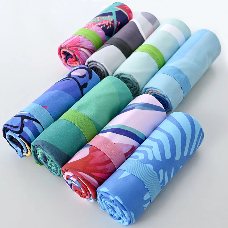 

Double sided velvet quick drying bath towel with digital heat transfer, suitable for sports swimming and storage, shawl towel