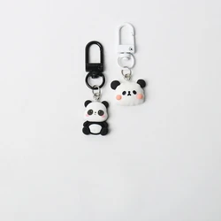 Chinese Cute Giant Panda Pendant Personalized Car Keychain Black and White Minimalist Bag Pendant Cute Keychain