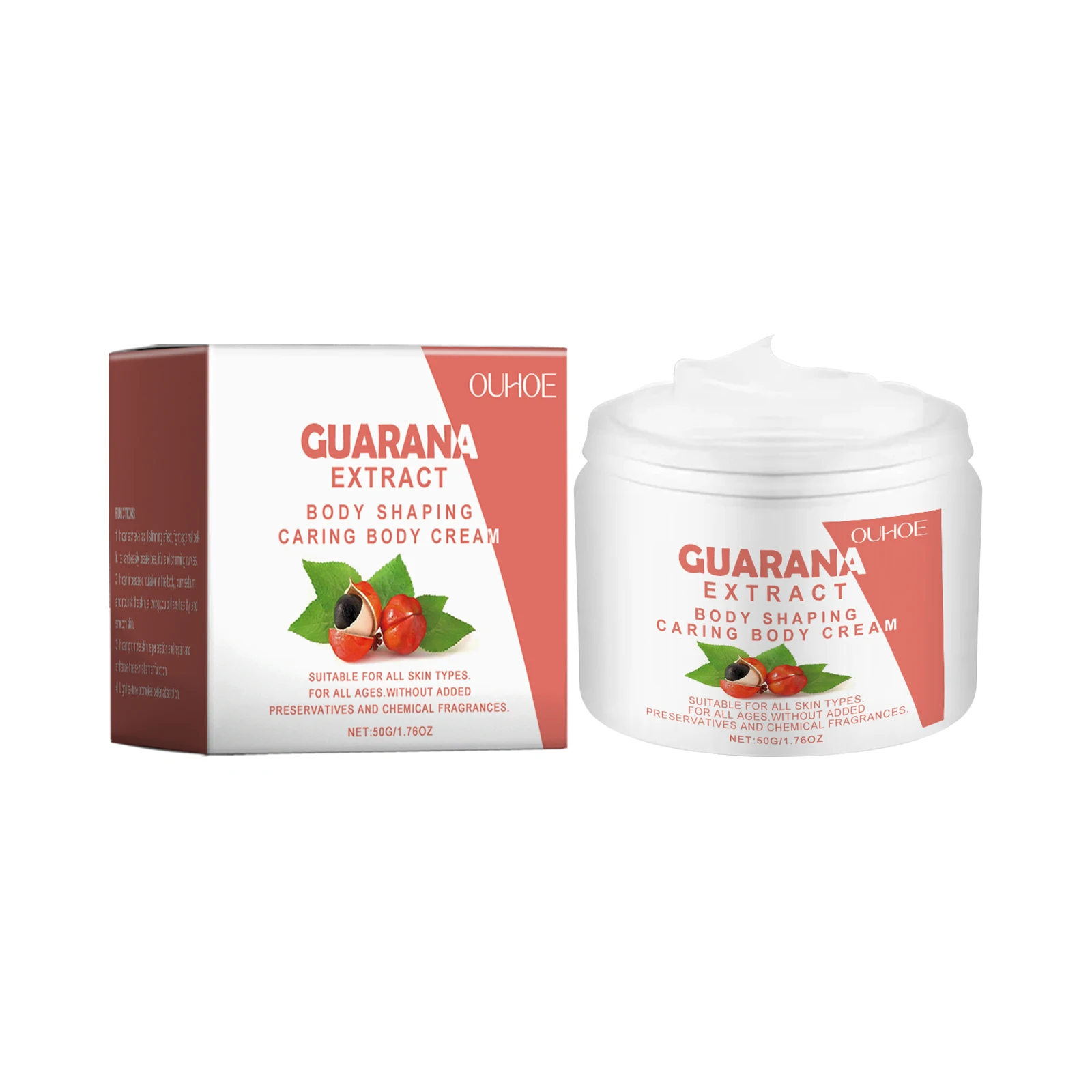 

Guarana Extract Body Shaping Cream – 500g Firming & Toning Lotion for All Skin Types, Preservative-Free Formula"