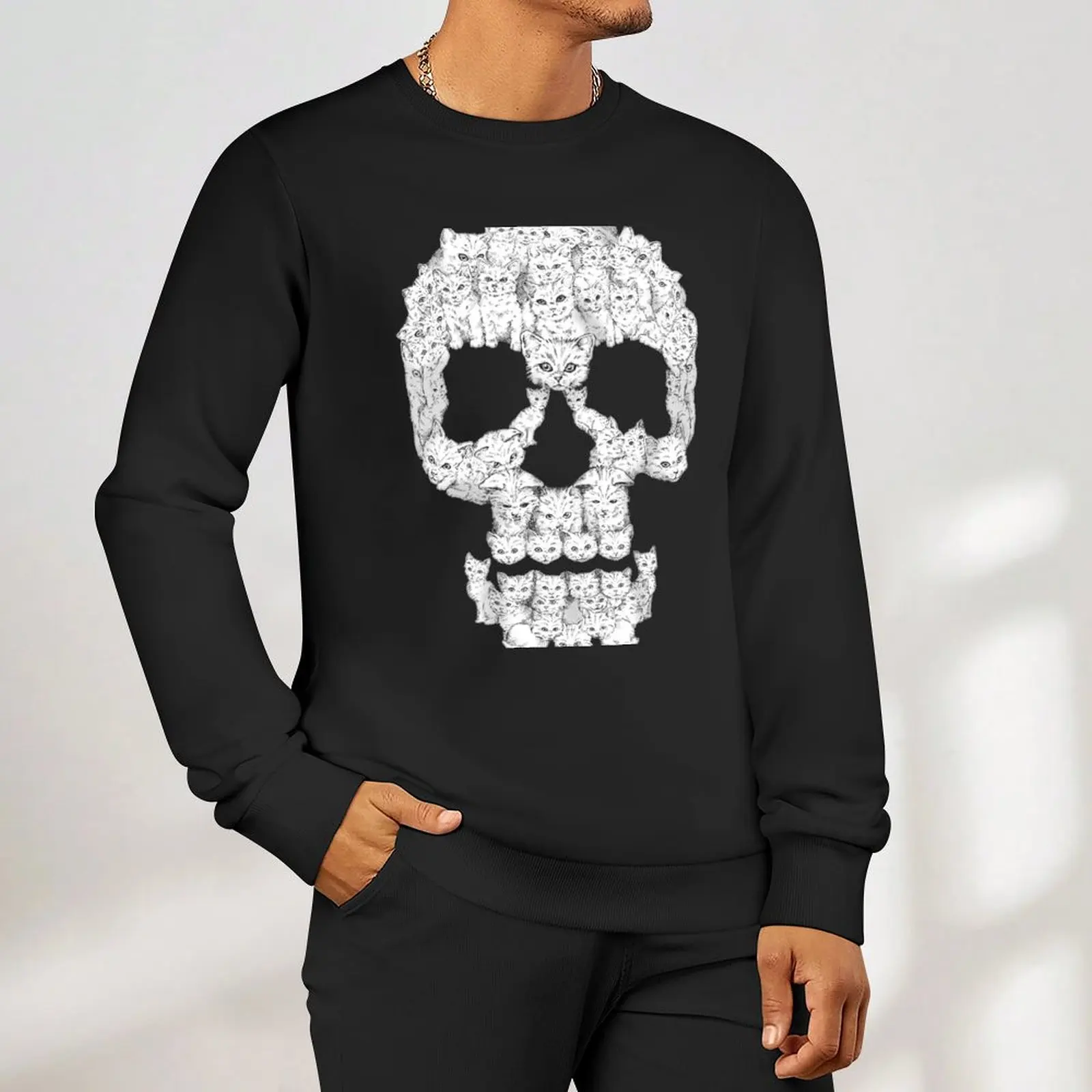 Skulls are for Pussies Sweatshirt fashion men winter clothes men's sweatshirts