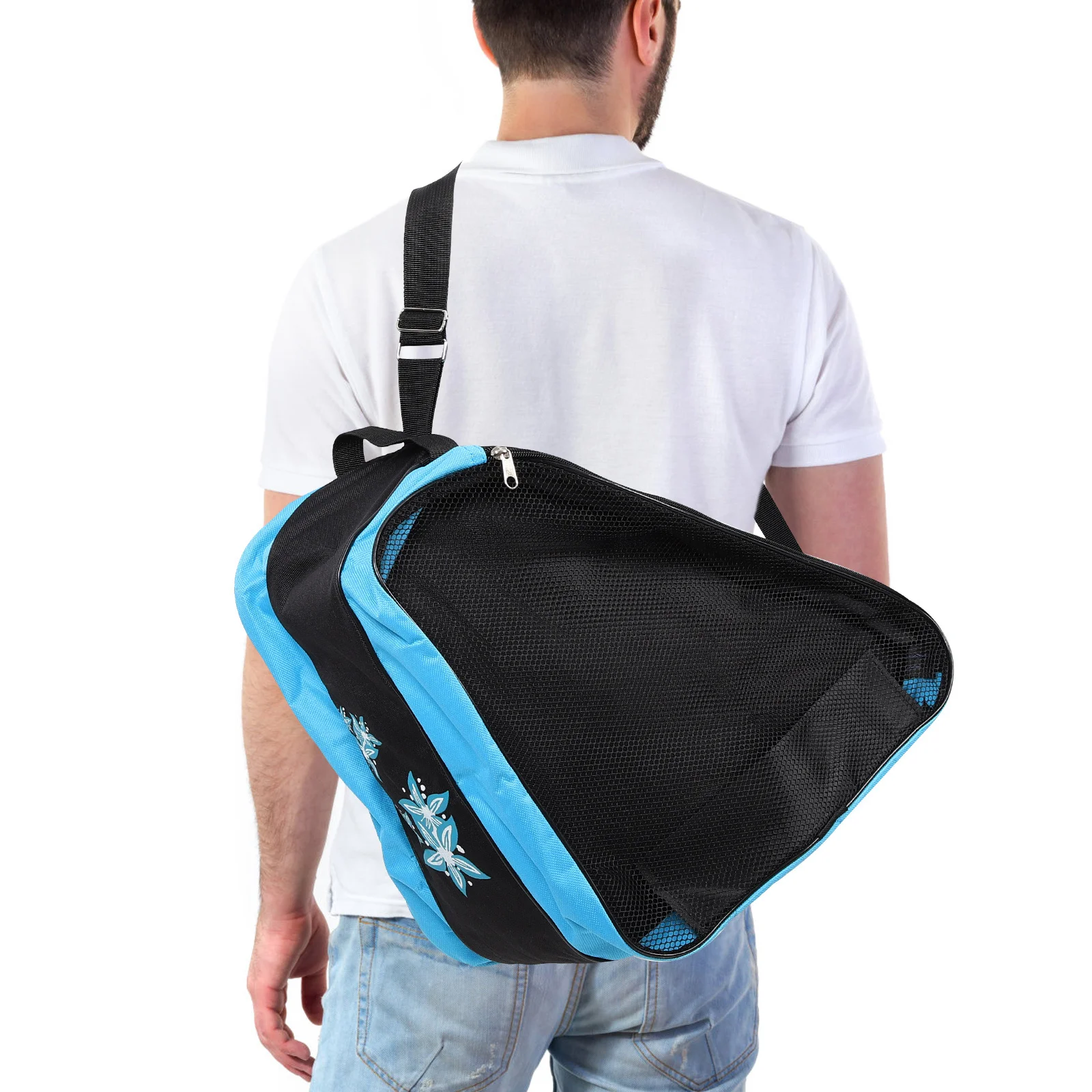 

1Pcs Thickened Roller Skates Storage Bag Portable Oxford Cloth Outdoor Ice Skates Handbag Reusable Storage Pouch