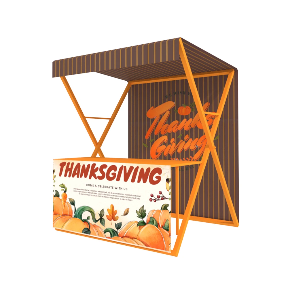 Foldable Booth Pavilion Tent Market Stall Shelf Market Stall Display Shelf Event Exhibition Advertising Promotional Shelf