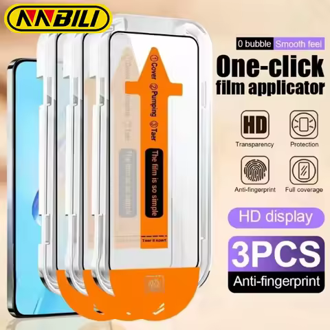 NNBILI 3Pcs HD Clear Screen Protector for Samsung Galaxy S25 S24 S23 Ultra S22 S21 Plus S25 Edge S24 Easy Install Tempered Glass