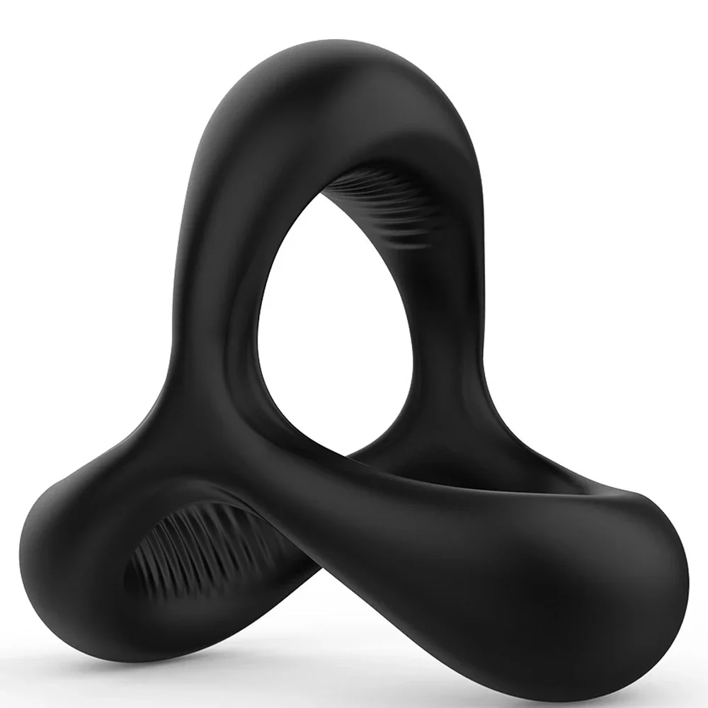 Elastic Silicone Penis Ring Delay Ejaculation Erection Cock Ring Dick Enlarger Glans Massage Ring Scrotum Bind Men Sex Product