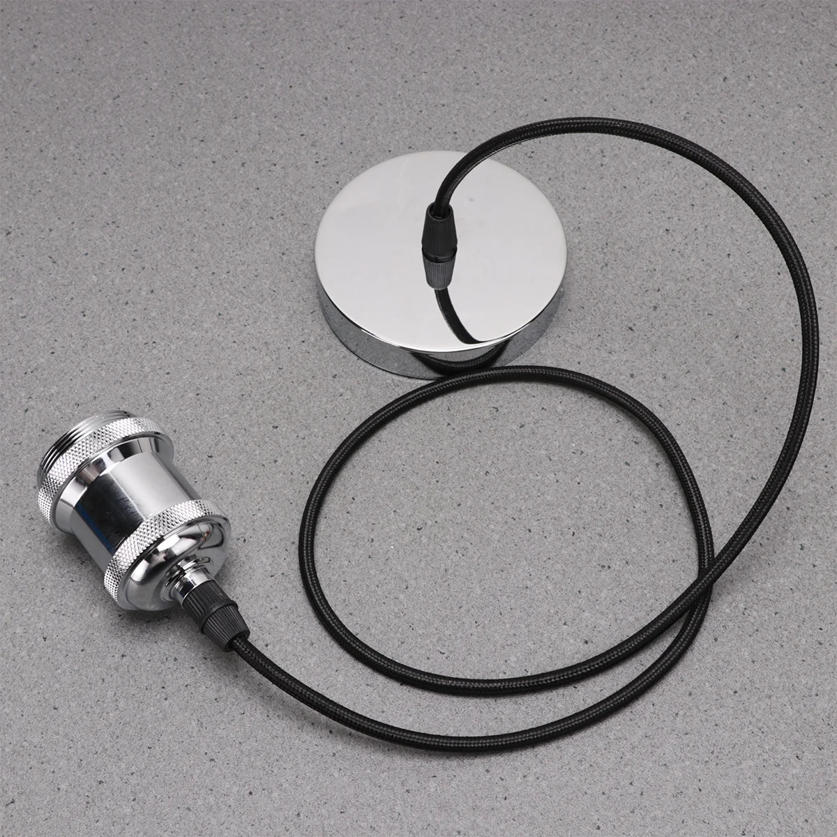 

Винтажный цоколь лампы E27, ретро хромированный держатель светильника, прочный домашний декор, простая установка, практичный аксессуар для гостиной