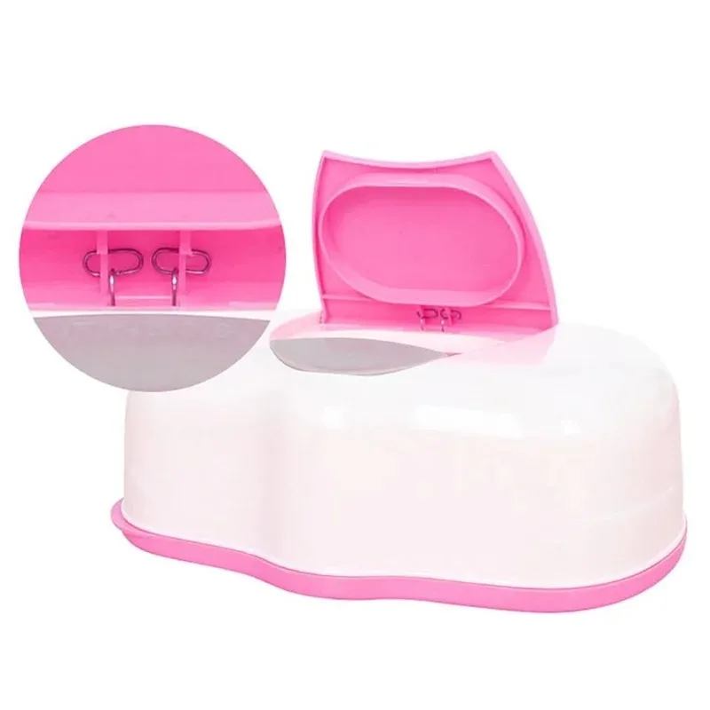 Home Portable Baby Dry Wet Wipes Box Sealed Moist Keeping Wet Wipes Storage Box Dispenser Reusable Kitchen Storage Tissue Box