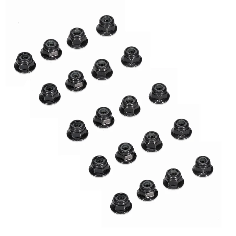 30pcs M4 4mm Wheel Lock Nuts Set for Traxxas 2.0 #8347 TRX4 TRX6 Axial SCX10 90046 1/10 Scale RC Car Accessory