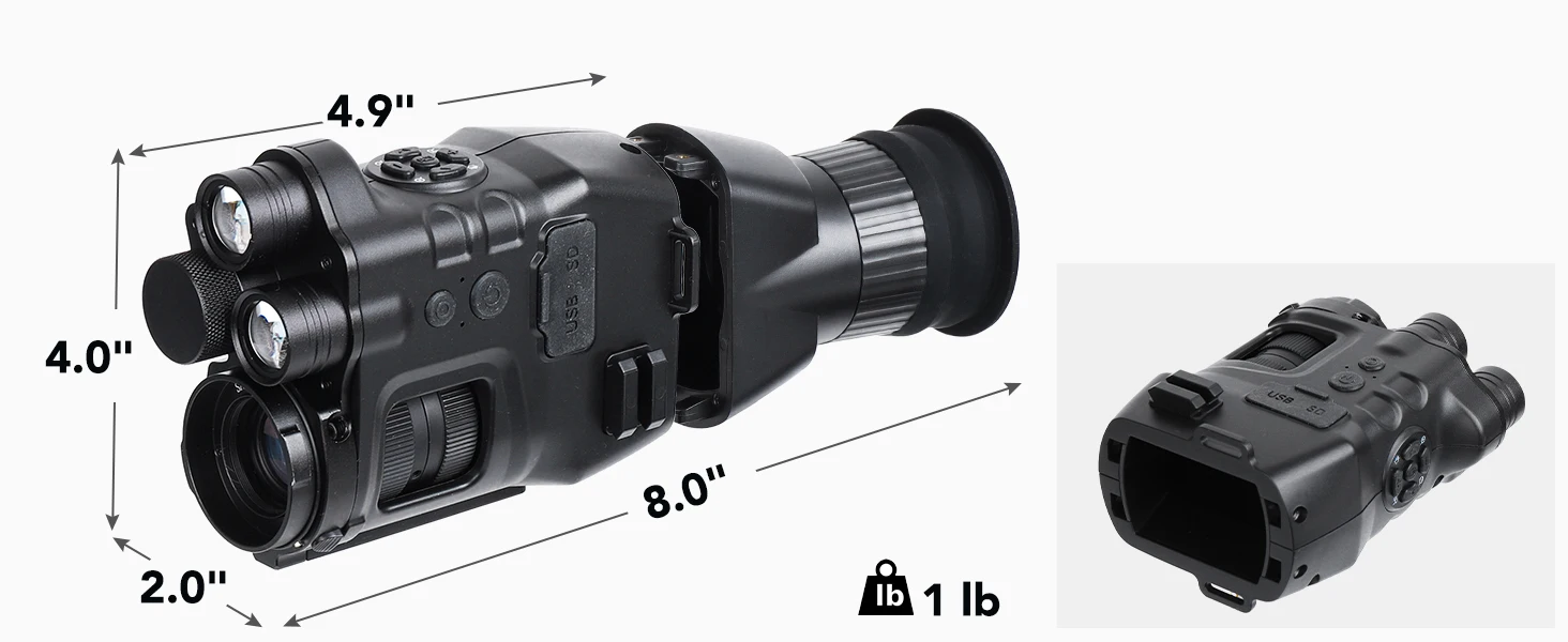 3in1 Night Vision Binoculars/Monocular/Goggles Men's Gift for Day/Night Vision Scopes Accessories