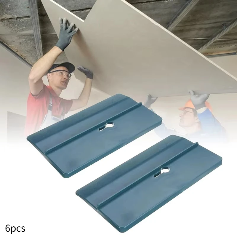 6pcs Drywall Fitting Tool Plasterboard Fixing Tool Room Ceiling Sloped Wall Decoration Carpenter Tool Ceiling Positioning Plate