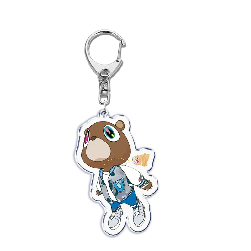 Popular Rapper Kanye KeyChain for Accessories Bag YE Heartbreak Again Pendant Keyring Chains Keychains Christmas Gifts