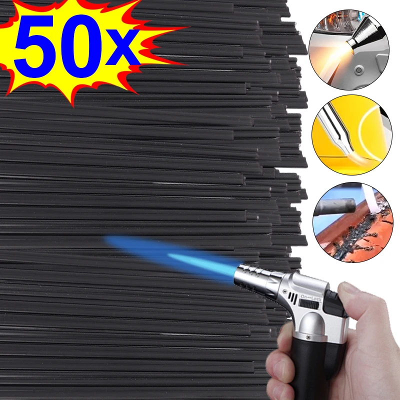 50/10PCS Plastic Welding Rods Length Welding Sticks for Repairing Car Bumpers Welder Gun Electrodes Sticks Soldering Accessories