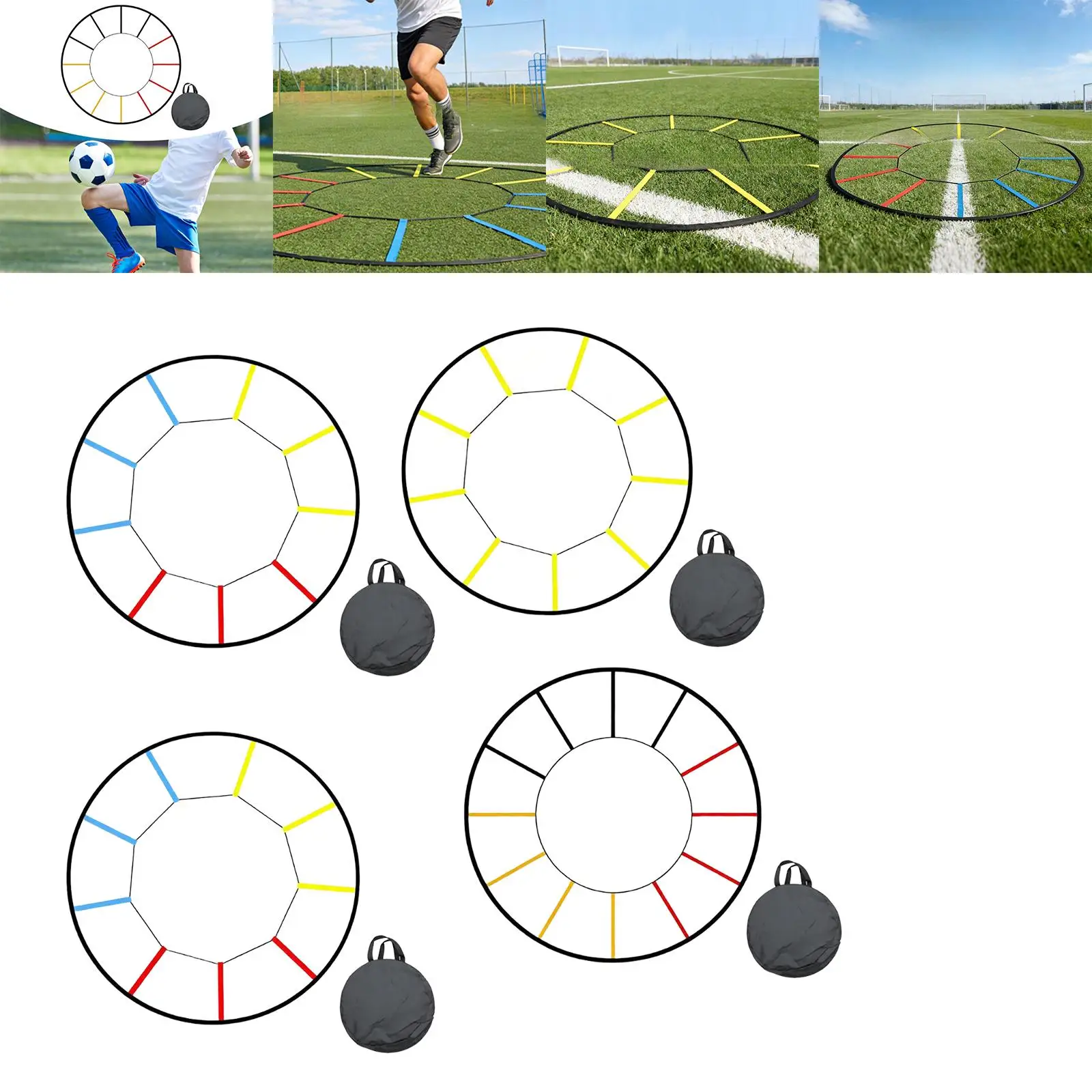 

Портативная лестница для тренировки скорости и координации в футболе для взрослых и юных спортсменов