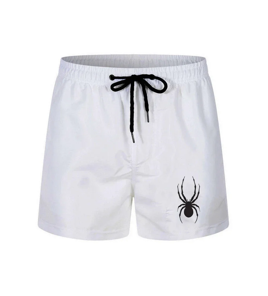 

Summer Men's Breathable Fitness stylish casual beach shorts Fun animal spider print loose sweatpants