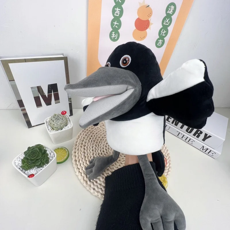 متوفر الأصلي 30 سنتيمتر نجاح باهر الإنجليزية ستيف وماجي الغراب محشوة الحيوان أفخم دمية لعبة عيد ميلاد السنة الجديدة وهدايا عيد الميلاد #4