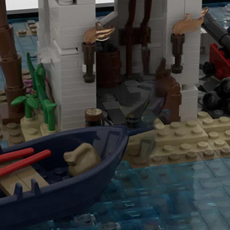 Technische Moc Bricks Pirate Island Model Sabre Island Remastered Modulaire bouwstenen Geschenken Speelgoed voor kinderen DIY-montage