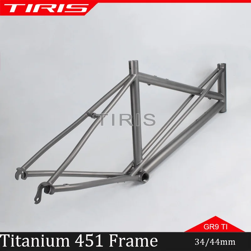 TIRIS-XL4 Titanium Mini Velo Bike Frame,  Bicycle Framework, Road、 commuting and leisure frame,Acccessories Parts,Custom