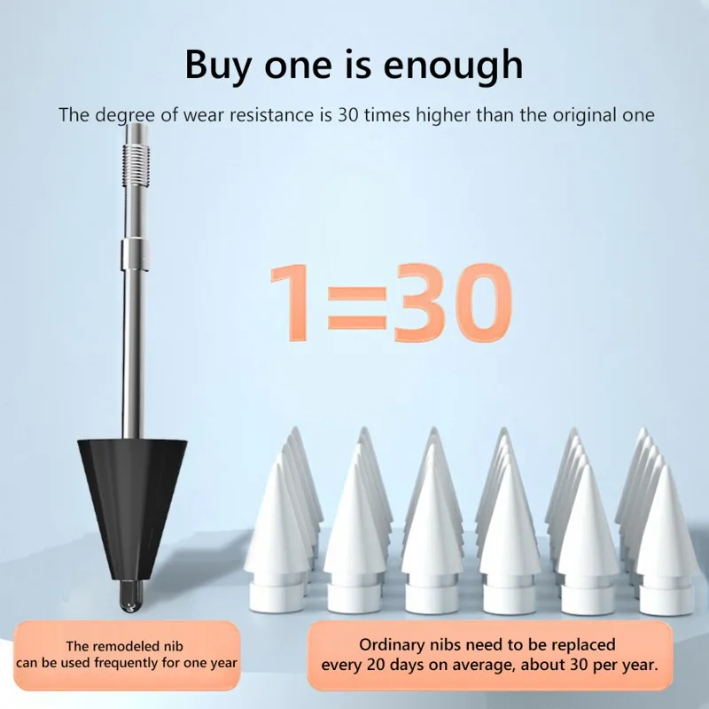 6-1PCS Replacement Stylus Nib for Redmi Inspiration Smart Pen Tips Metal High Sensitivity Writing Tablet Pencil Tips Accessories