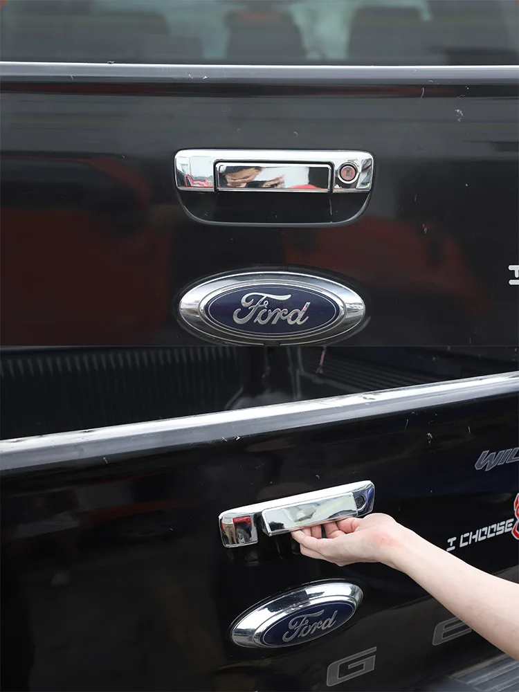 Für Ford Ranger Wildtrak T6 T7 T8 2015-2022 ABS Carbon Faser/Schwarz Auto Heckklappe Logo Abdeckung dekorative Aufkleber Auto Zubehör – Detail 10