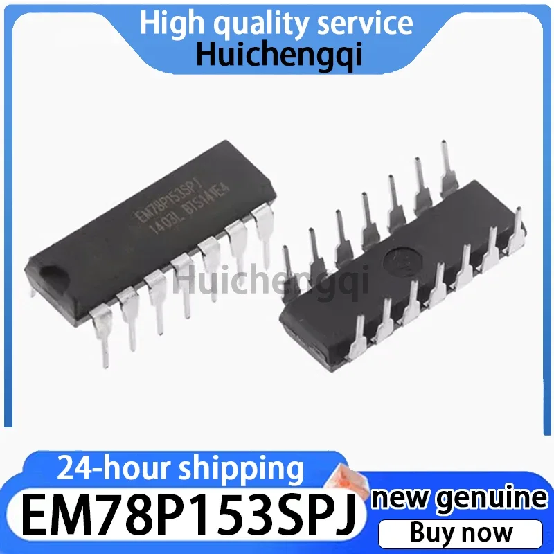 5PCS Genuine EM78P153SPJ Package DIP-14 EMC Low Consumption High-speed CMOS