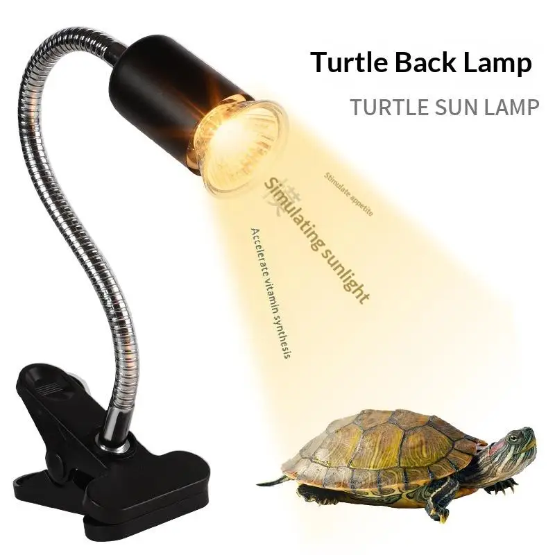 1 Set 50/75W UVA UVB Light Basking Spot Light Simulated Sunlight Reptile Heat Lamp For Turtle Lizard Dimmable Heating Lamp