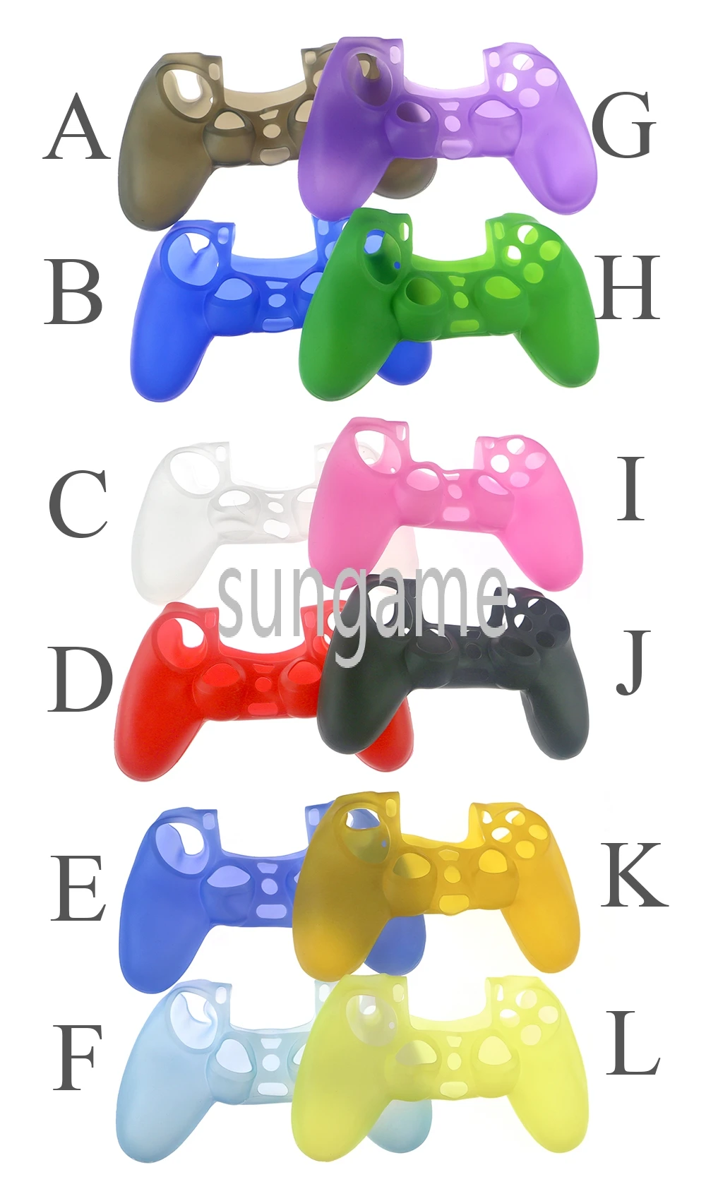 10 szt. Miękkie silikonowe etui ochronne na kontroler SONY Playstation 4 PS4