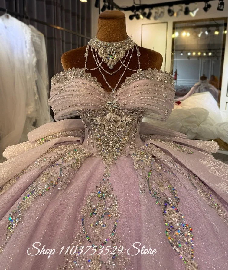 Customized Dreamy Luxurious Gemstone Quinceañera Gown Gorgeous Beaded Bow Ball Gown Vestidos De 15 Quinceañera Latin American