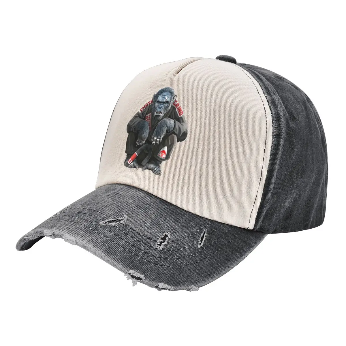 The Gentle Art Of Jiu Jitsu Chimp Golf Hip hop Cowboy color wash hat Hats Graphic Cool Dicer Daily